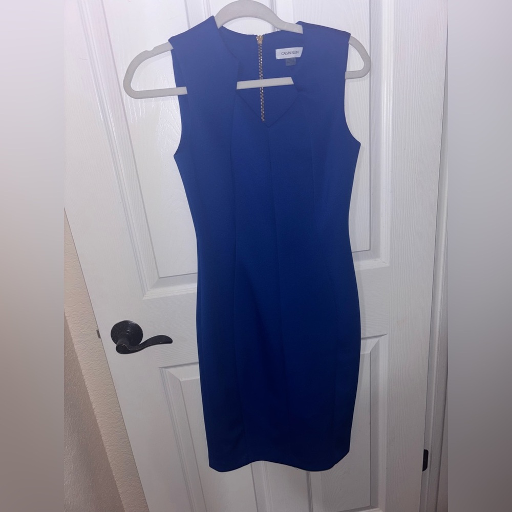 Calvin Klein Royal Blue Midi Dress
